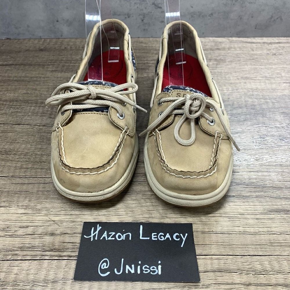 Sperry~Women's~Top-Sider Tan Anchor Boat Shoes~Size 8 M - Picture 3 of 8